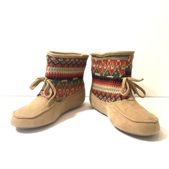 dearfoams Shoes - DF BY DEARFOAMS Southwestern Ankle Bootie Slippers